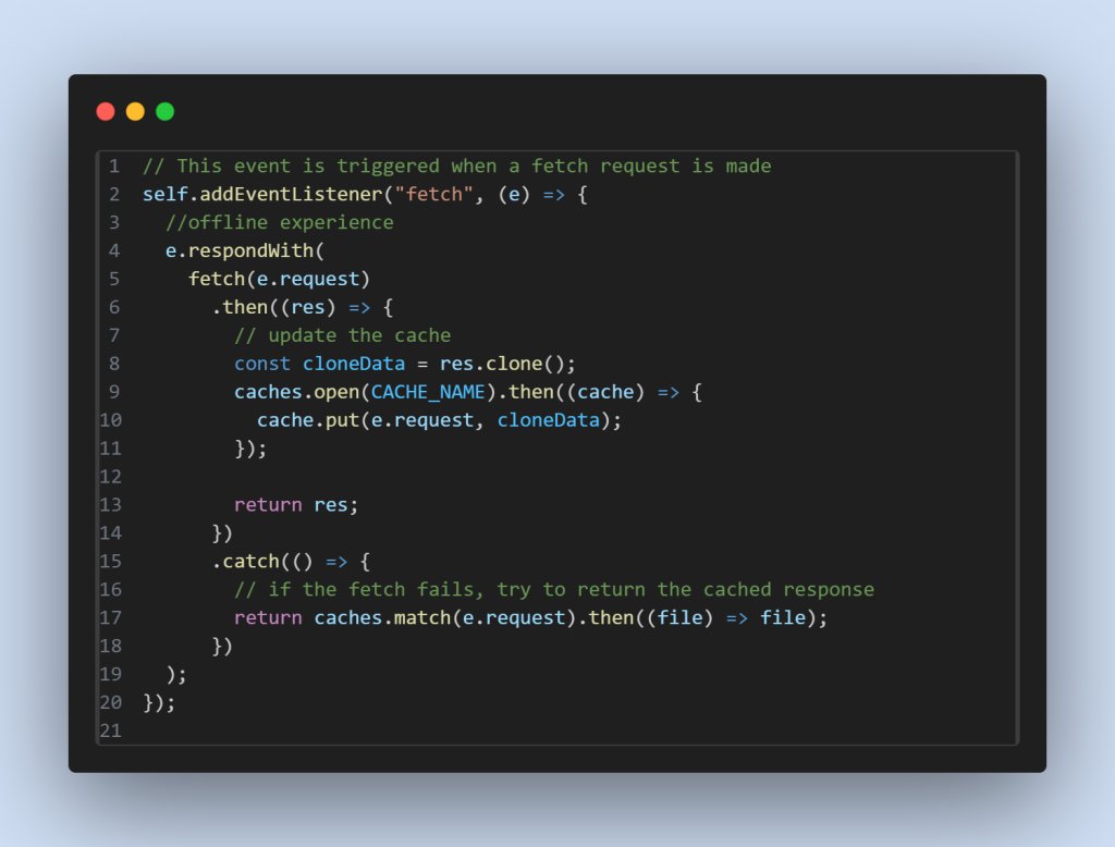 Fetch Network Request