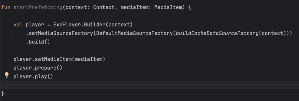 Exoplayer initialization and preparing playback