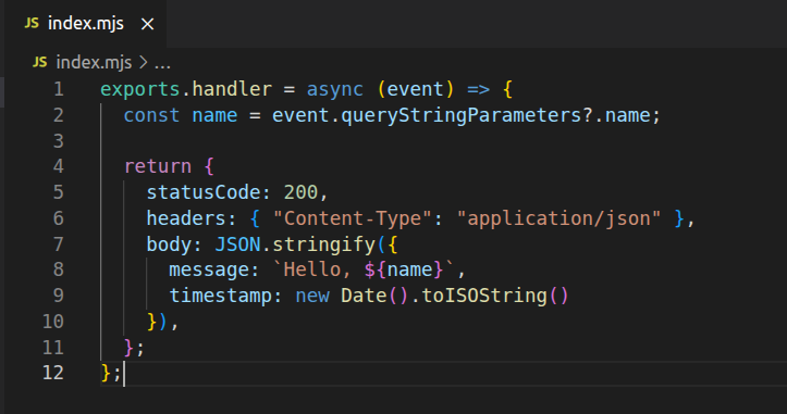 Lambda handler