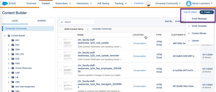 content builder sfmc