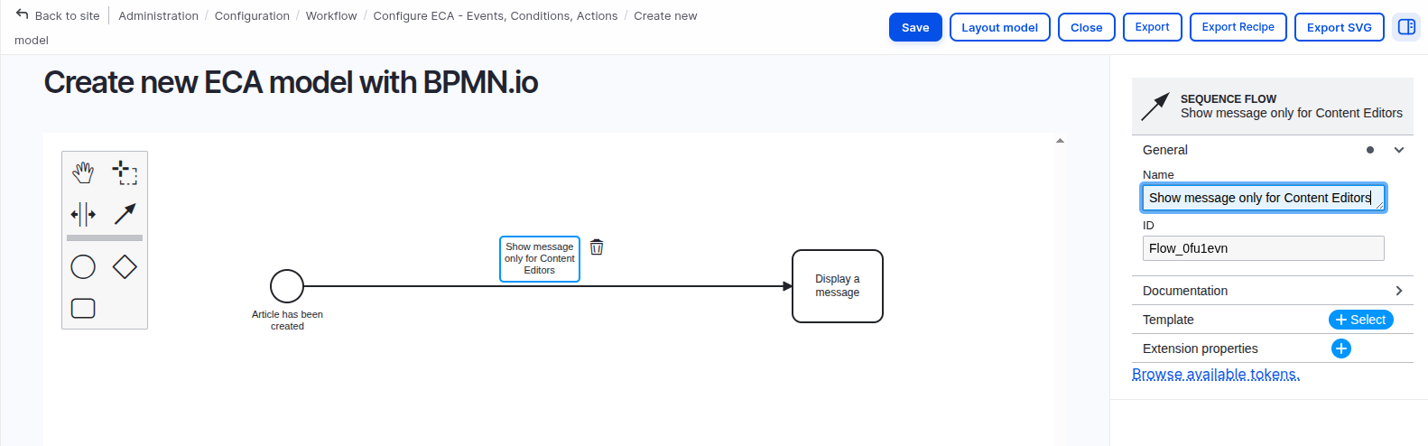 Add and configure a condition